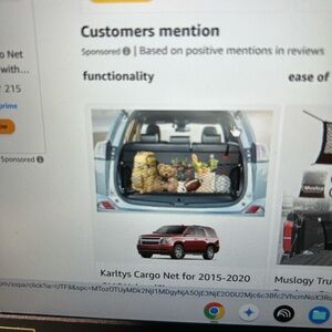 Car Trunk Cargo Net for 2015-2020